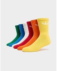 adidas Originals - 6-pack Trefoil Cushion Crew Socks - Lyst