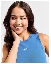 Nike - Top a Canotta Crop Sportswear Essential Rib - Lyst