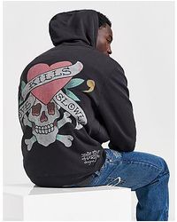 Ed Hardy - Love Kills Zip Through Hoodie - Lyst