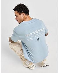 New Balance - Linear Back Hit T-shirt - Lyst