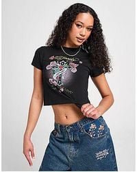 Ed Hardy - Cross Diamante Baby T-shirt - Lyst