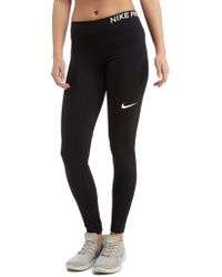 nike pro training leggings in black