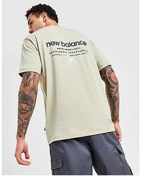 New Balance - Linear Back Hit T-shirt - Lyst