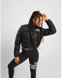 The North Face Cropped Nuptse Jacket - Black