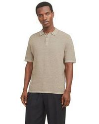 Jack & Jones - Kurzarmpullover JJEGEORGE KNIT SS SN mit Polo Kragen - Lyst