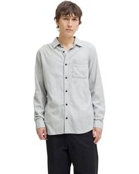 Jack & Jones - Herren Freizeit Hemd Jjeclassic Melange Shirt Regular Fit - Lyst
