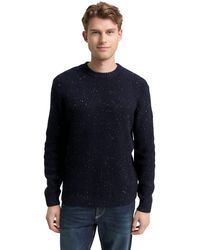 Tom Tailor - Herren Rundhals Pullover Structured Mix Crewneck - Lyst