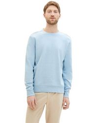 Tom Tailor - Herren Rundhals Pullover Printed Crewneck - Lyst