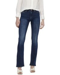 ONLY - Jeans ONLBLUSH MID FLARED Blau - Lyst
