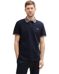 Tom Tailor - Herren Poloshirt Polo With Print - Lyst