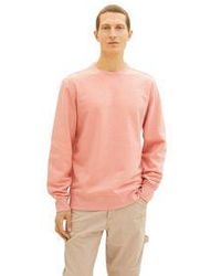 Tom Tailor - Herren Rundhals Pullover Printed Crewneck - Lyst