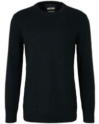 Tom Tailor - Rundhals Pullover BASIC STRUCTURED - Lyst