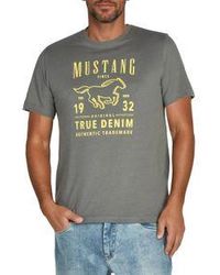 Mustang - Tshirt Herren Regular Fit Bis 6Xl - Lyst