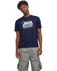 Jack & Jones - Rundhals T-Shirt JCOMAP LOGO - Lyst