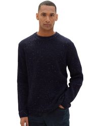 Tom Tailor - Tailor Herren Rundhals Pullover Nep Structured - Lyst