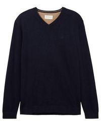Tom Tailor - Pullover BASIC V-NECK - Lyst