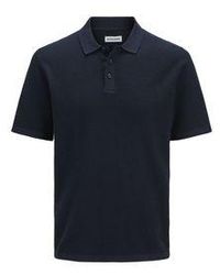 Jack & Jones - Kurzarmpullover JJEGEORGE KNIT SS SN mit Polo Kragen - Lyst