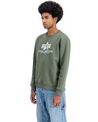 Alpha Industries - Herren Sweatshirt Basic Bl - Lyst
