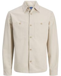 Jack & Jones - Herren Freizeit Hemd Jprblurayle Linen Bl. Solid Ls Regular Fit - Lyst