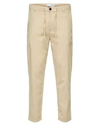 SELECTED - Selected Herren Chino Hose Slhcomfort-Brody Linen Comfort Fit - Lyst