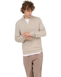 Only & Sons - Herren Pullover Onsloui Reg 12 Cabel Half Zip Knit - Lyst