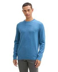 Tom Tailor - Herren Rundhals Pullover Basic Crewneck Knit - Lyst