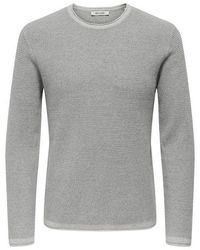 Only & Sons - Herren Pullover Onseric Reg 12 Struc Crew Knit - Lyst