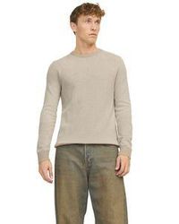 Jack & Jones - Herren Rundhals Strickpullover Jjeglobe Knit Crew Neck - Lyst