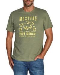 Mustang - Tshirt Herren Regular Fit Bis 6Xl - Lyst