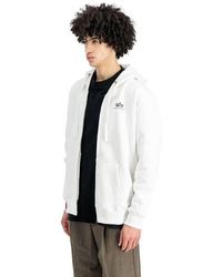 Alpha Industries - Herren Zip Hoodie Kapuzenpullover Basic Sl - Lyst