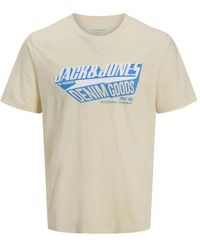Jack & Jones - Herren Rundhals T-Shirt Jjelogo Tee Ss O-Neck 2 Col - Lyst