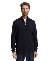 Tom Tailor - Herren Strickpullover Basic Knit Troyer - Lyst