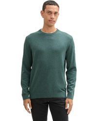 Tom Tailor - Herren Rundhals Pullover Basic Crewneck Knit - Lyst