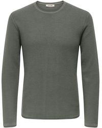 Only & Sons - Herren Pullover Onseric Reg 12 Struc Crew Knit - Lyst