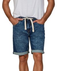 Riverso - Jeans Shorts Herren Stretch Kurz Kordelzug Regular Fit Rivpaul - Lyst