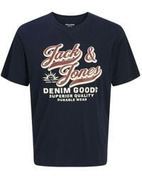 Jack & Jones - Herren Rundhals T-Shirt Jjelogo Tee Ss O-Neck 2 Col - Lyst