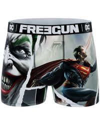 Freegun DC Comics Boxershorts Batman Superman Justice League - Mehrfarbig