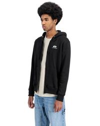 Alpha Industries - Herren Zip Hoodie Kapuzenpullover Basic Sl - Lyst