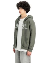 Alpha Industries - Herren Zip Hoodie Kapuzenpullover Basic Bl - Lyst