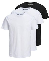 Jack & Jones - Herren Rundhals T-Shirt Jjeorganic Basic 3Er Pack - Lyst