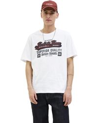 Jack & Jones - Herren Rundhals T-Shirt Jjelogo Tee Ss O-Neck 2 Col - Lyst