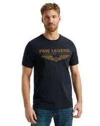 PME LEGEND - Herren Rundhals T-Shirt Short Sleeve R-Neck Logo Carrier - Lyst