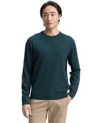Tom Tailor - Herren Rundhals Pullover Basic Crewneck Knit - Lyst