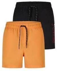 Jack & Jones - Badehose Herren Lang Regular Fit Badeshorts 2Er Pack Jpstmaui Swim Mix - Lyst