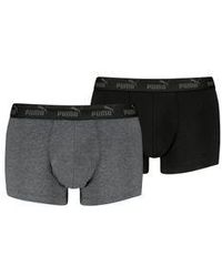 PUMA - Herren Boxershort Elements Basic Trunks 2Er Pack - Lyst