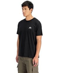 Alpha Industries - Herren Rundhals T-Shirt Basic Sl - Lyst