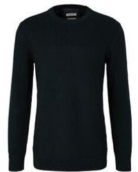 Tom Tailor - Rundhals Pullover BASIC STRUCTURED - Lyst