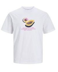 Jack & Jones - Rundhals T-Shirt JORTAMPA AOP BRANDING - Lyst