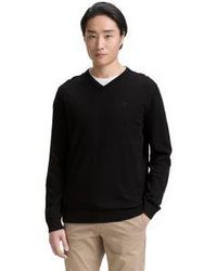Tom Tailor - Herren Pullover Basic V-Neck Knit - Lyst