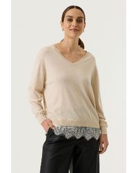 Garcia - Trui Beige - Lyst